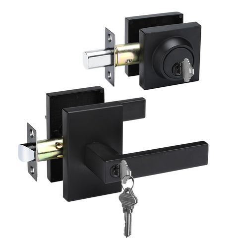 Haidms adjustable backset for easy fit on most standard doors.
