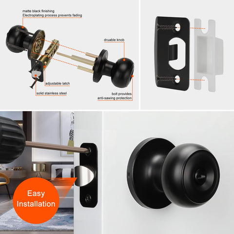 Haidms adjustable latch supports 2 3/8 and 2 3/4 backsets on doors