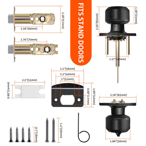 Haidms includes mounting hardware for quick one-person installation.