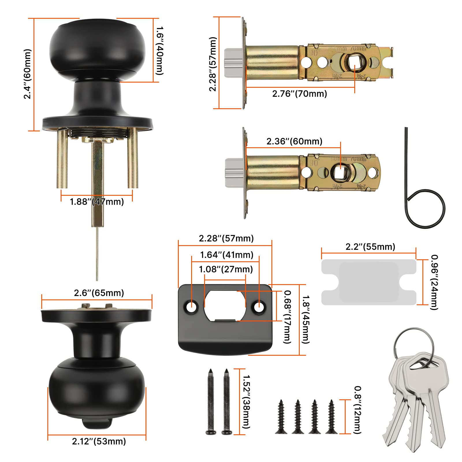 Haidms inside turn-button locking for convenient interior control.