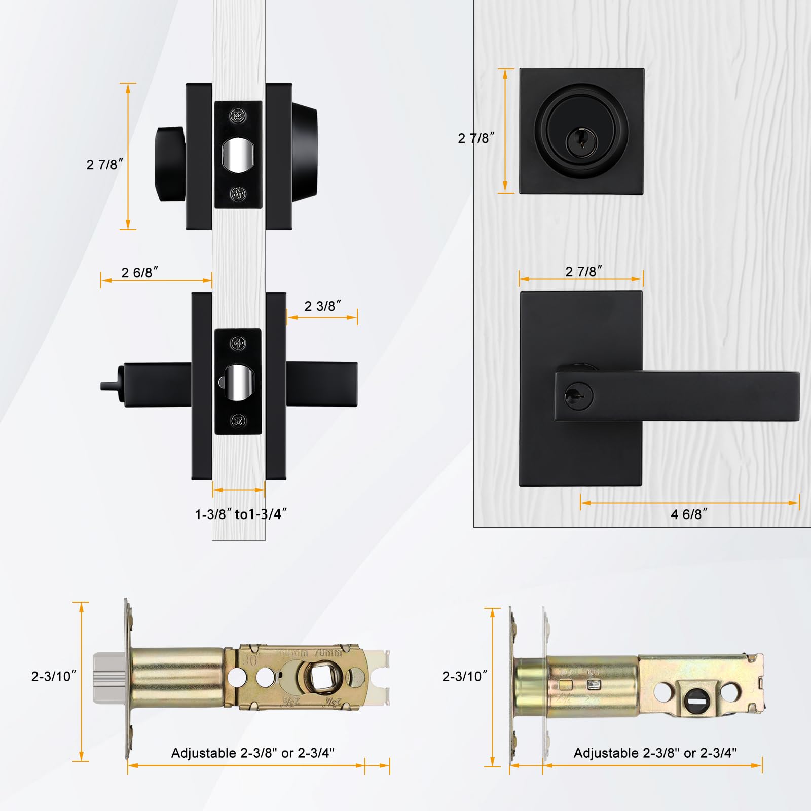 Haidms keyed-alike entry lockset reduces clutter and simplifies access.