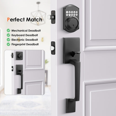 Haidms matte black lever assembly delivers smooth operation daily.