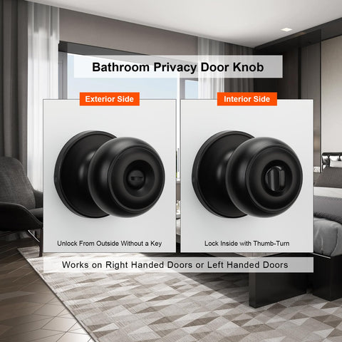 Haidms privacy handle ideal for bedroom doors and private spaces
