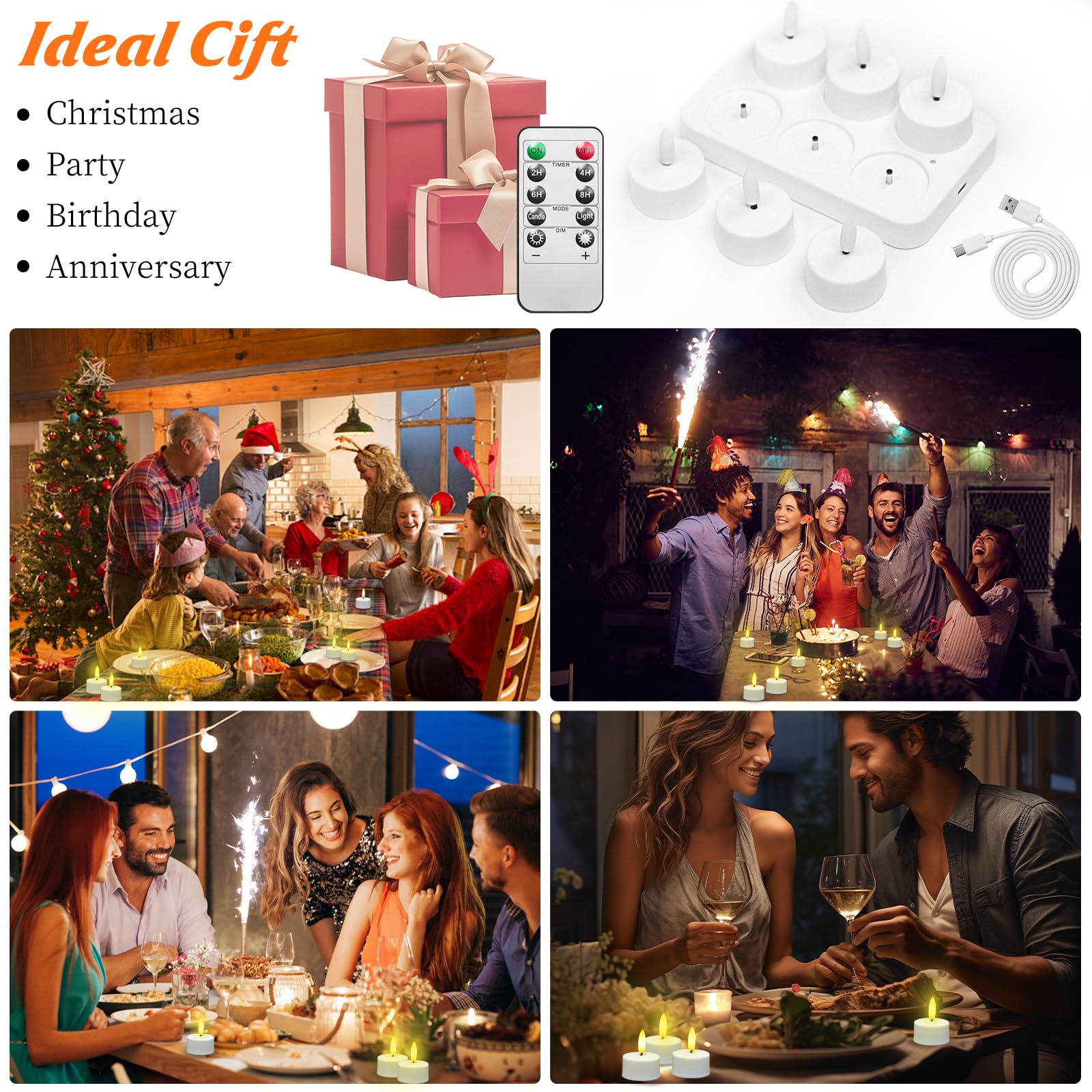 HAIDOLIANG 6-piece centerpiece lights elevate wedding and party centerpieces.