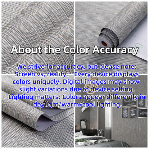 Haimin grasscloth wallpaper textured roll gray-brown waterproof surface for easy cleaning
