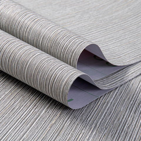 Haimin grasscloth wallpaper textured roll gray-brown provides long, seamless installations