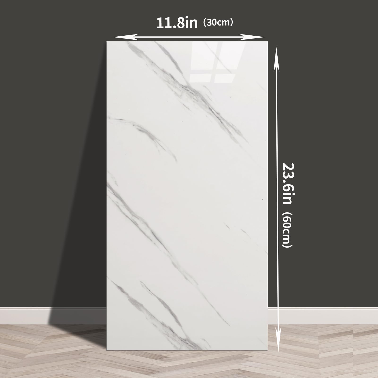 Haimin lightweight marble-look panel with easy DIY installation.