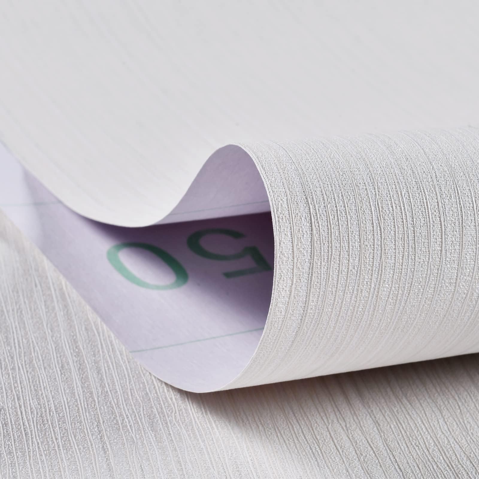 Haimin no-glue-needed wallpaper white saves time during installation