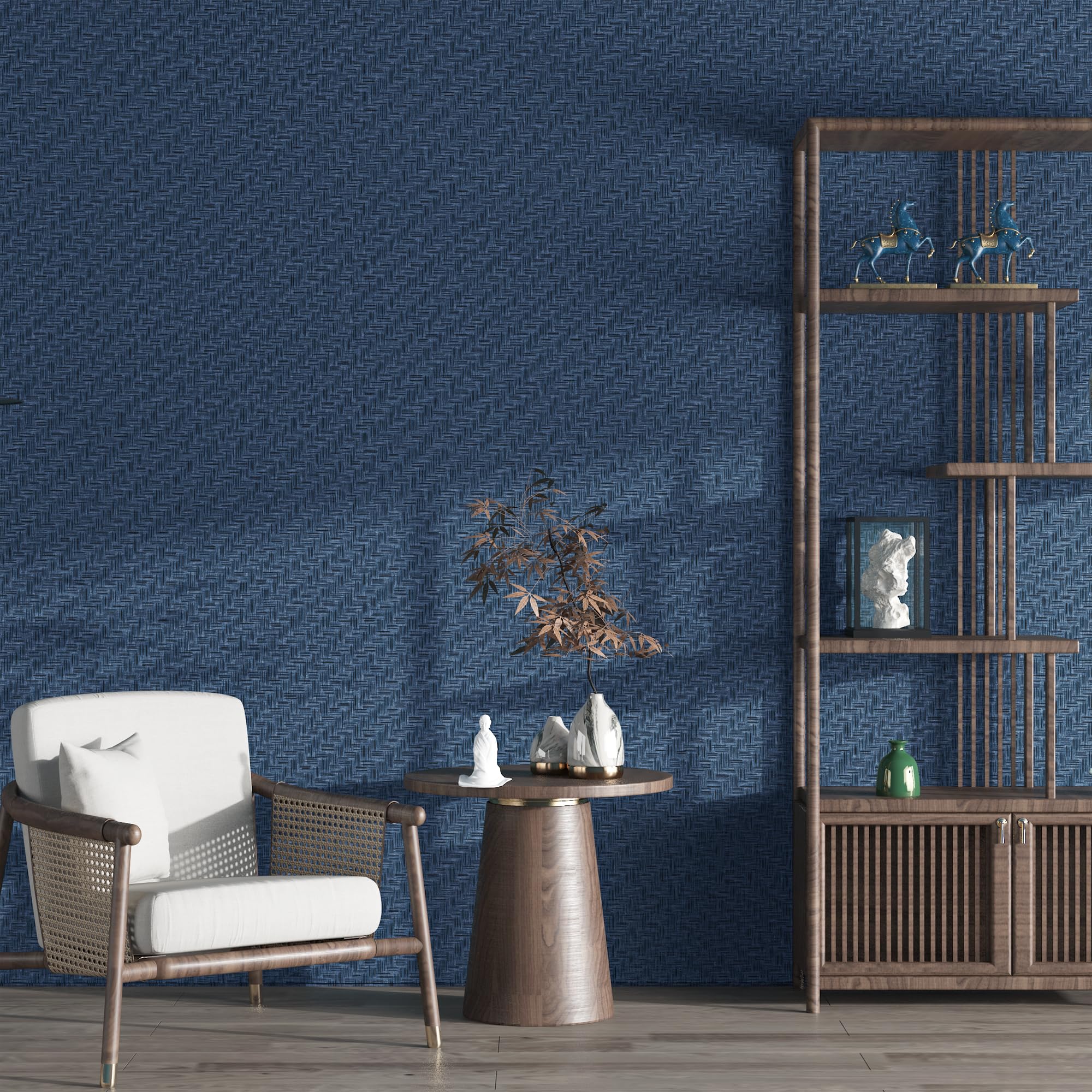 Haimin peel and stick wallpaper application detail for easy DIY upgrades.