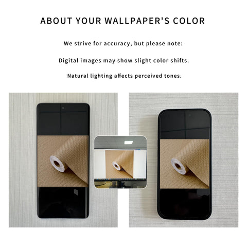 Haimin textured vinyl wallpaper waterproof surface on a smooth panel