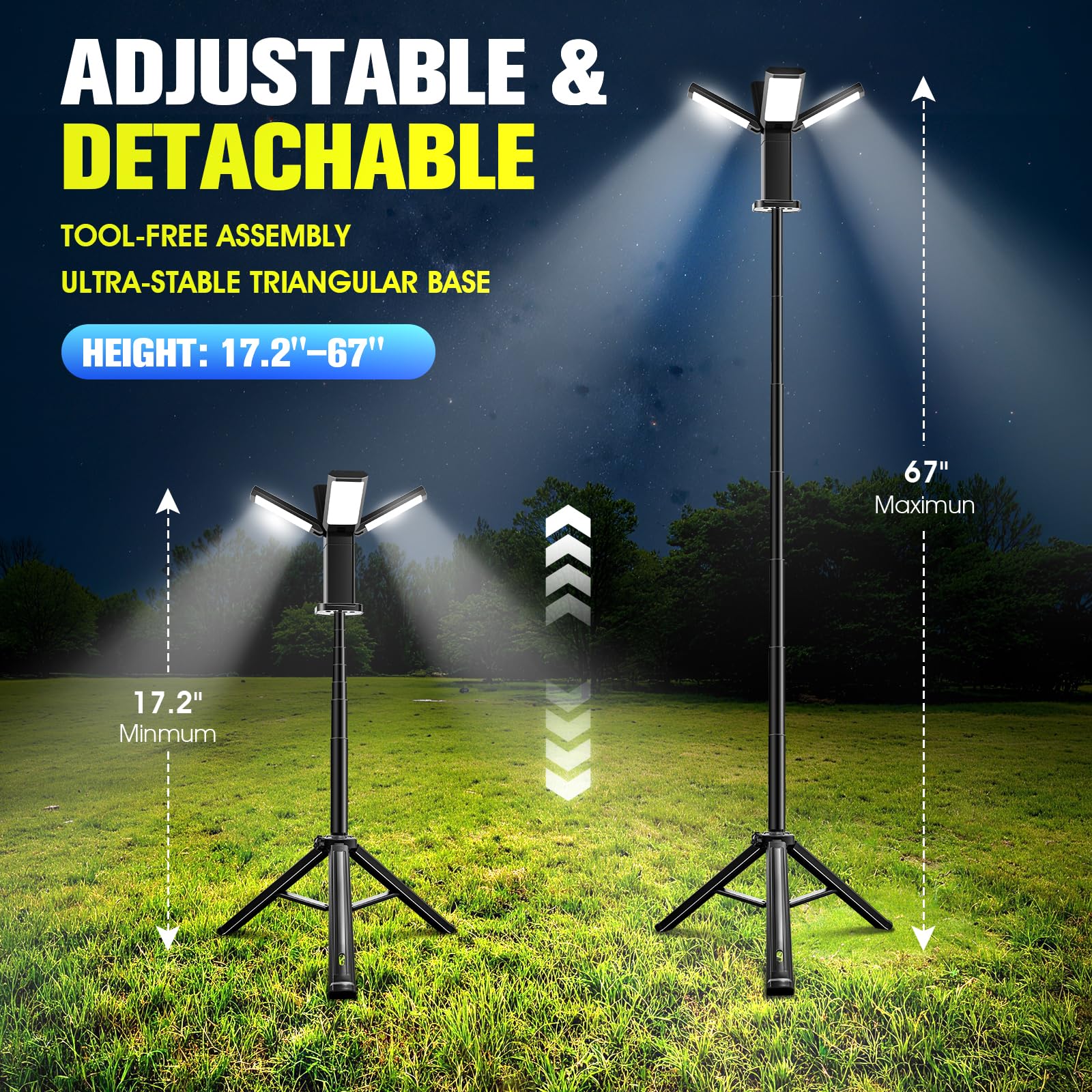HaiNova IP66 waterproof work light ready for rugged outdoor use
