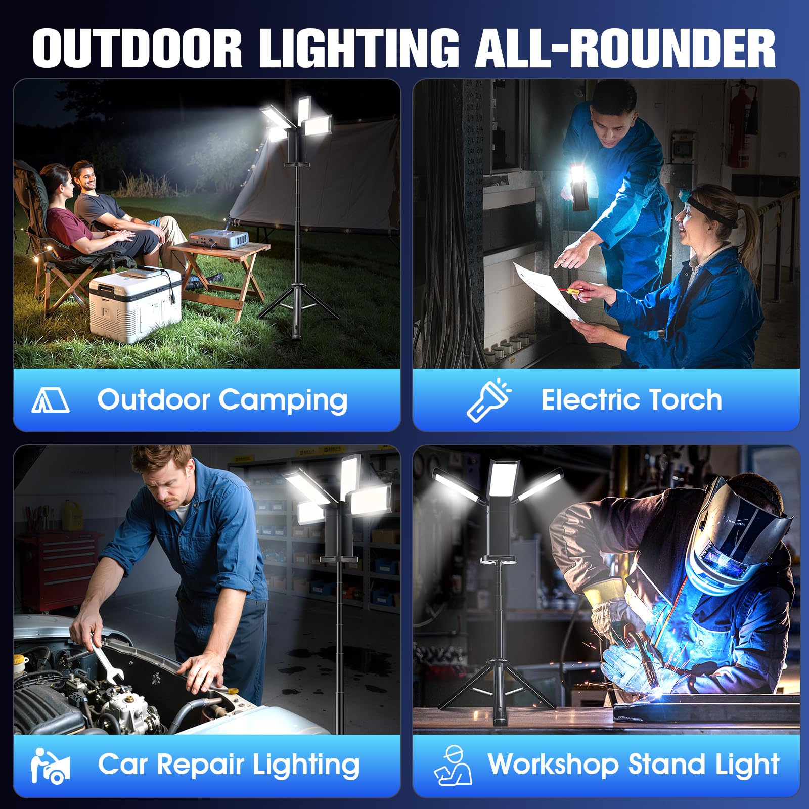 HaiNova remote control multi mode lighting for adjustable color temps and modes