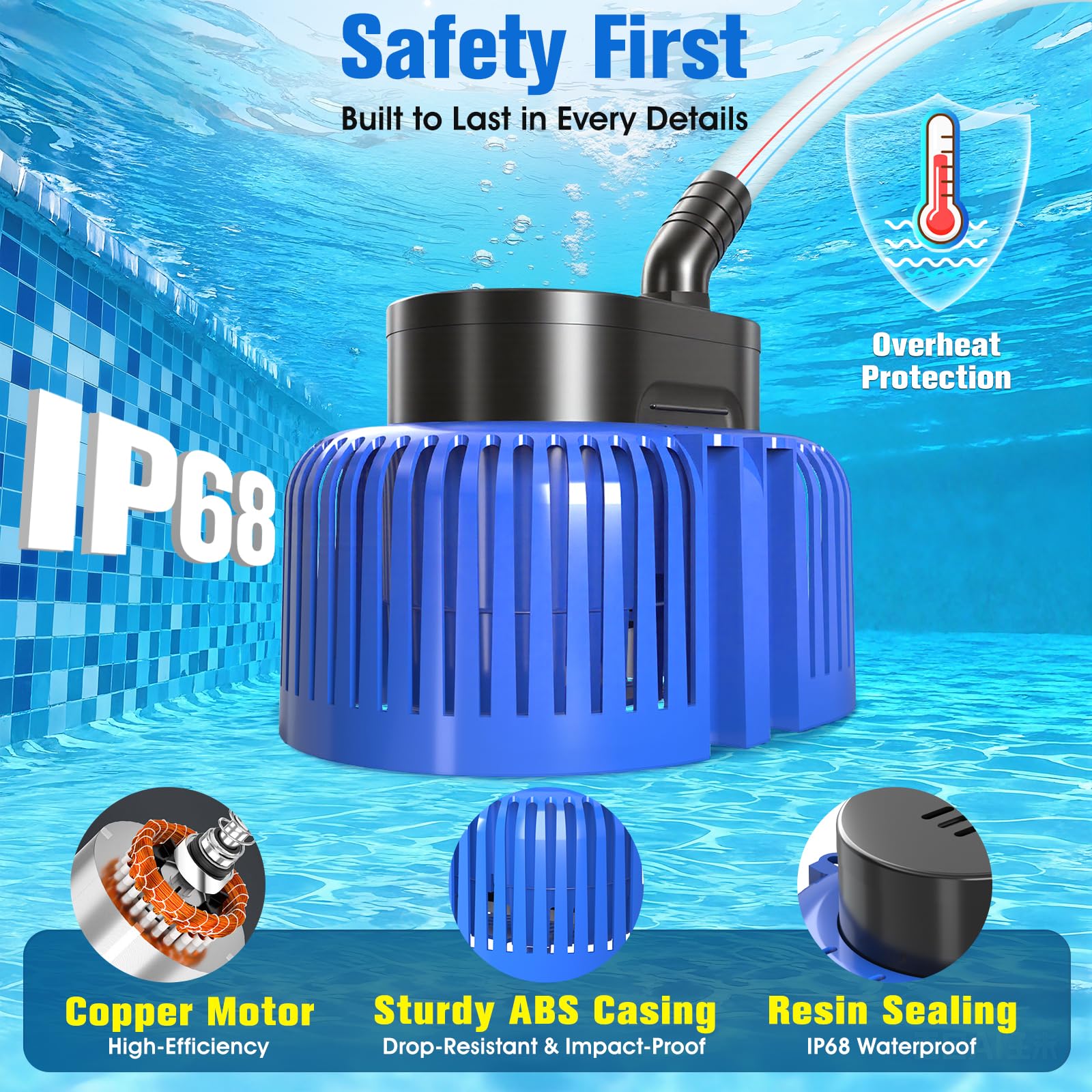 HaiNova four adapters ensure quick hose connections