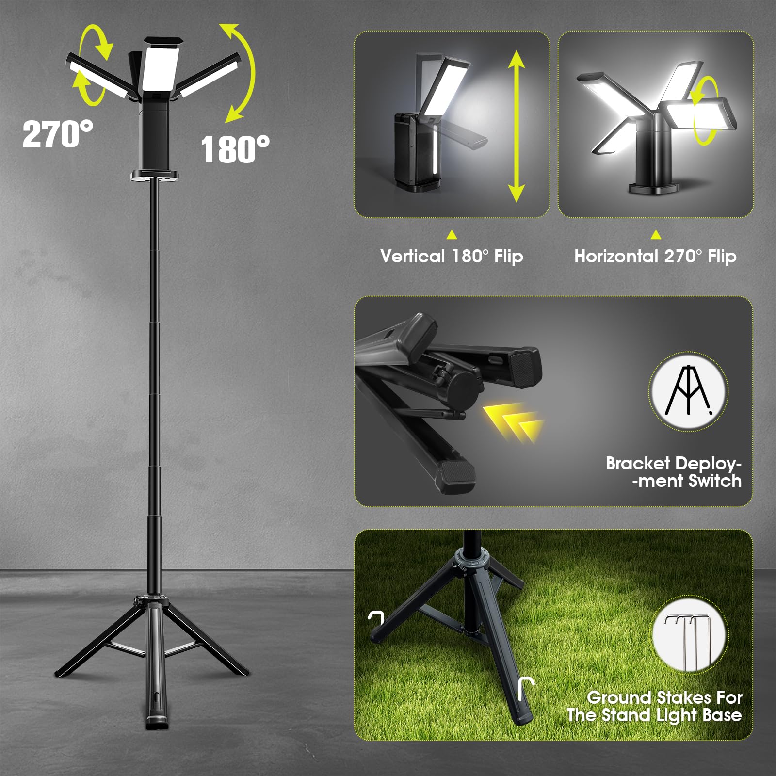 HaiNova storage bags included with the work light for easy transport