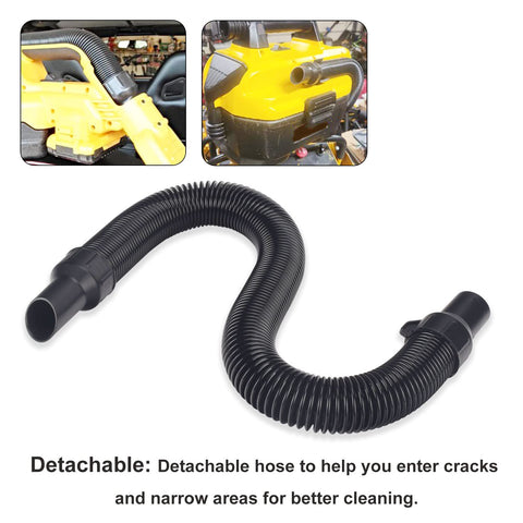 Haiouus hose with shock absorption and noise reduction for smoother vacuuming.