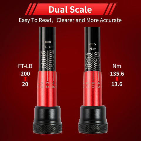 Hairich torque wrench with aluminum handle offers comfortable grip