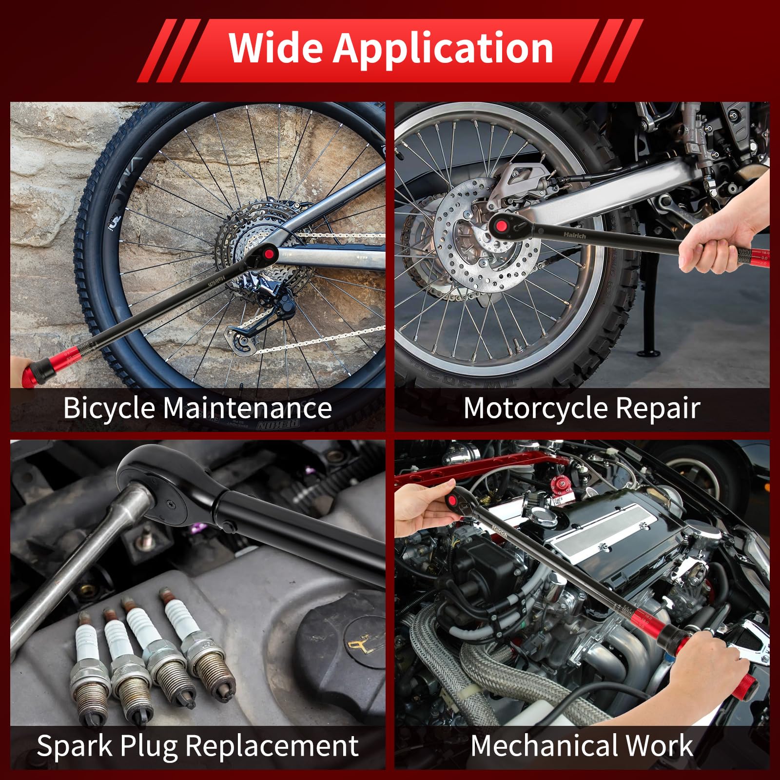 Hairich torque wrench chrome-vanadium body delivering durable workshop performance