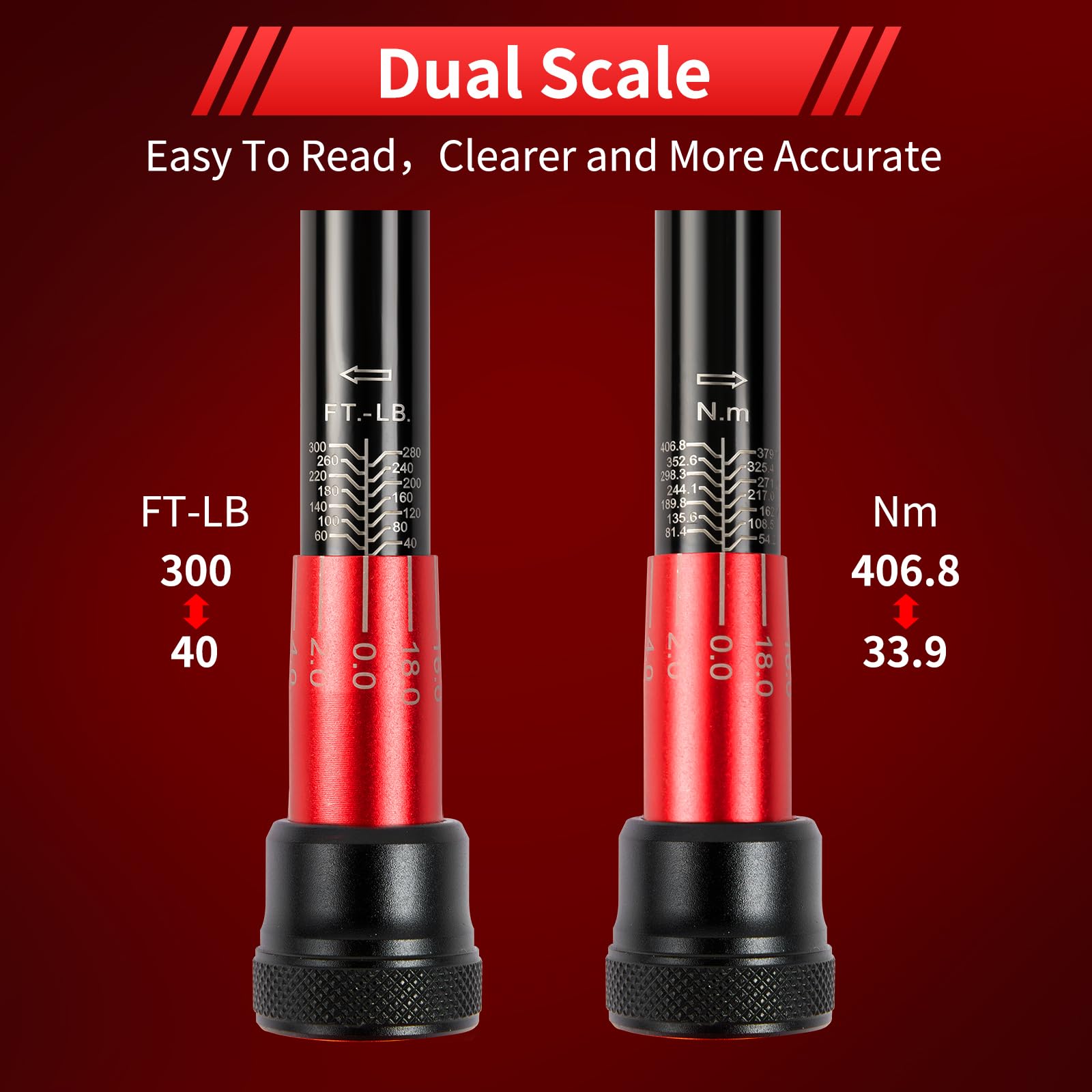 Hairich torque wrench with ergonomic aluminum-titanium handle for comfort