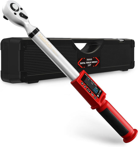 Hairich upgrade 3-8 inch drive digital torque wrench display with LED readout for quick torque checks