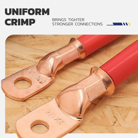 haisstronica 8awg copper lug crimp demonstrates secure lug connections