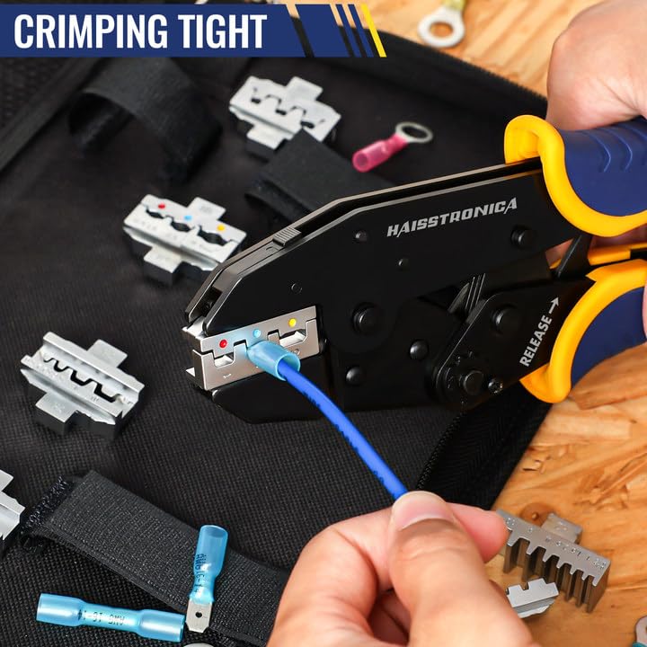 haisstronica adjustable crimp force knob enables precise crimps