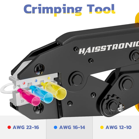 haisstronica automatic stripper adjustment feature in action for versatile AWG 24-10 stripping