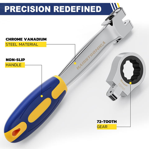 haisstronica chrome-vanadium steel body for long-lasting durability.