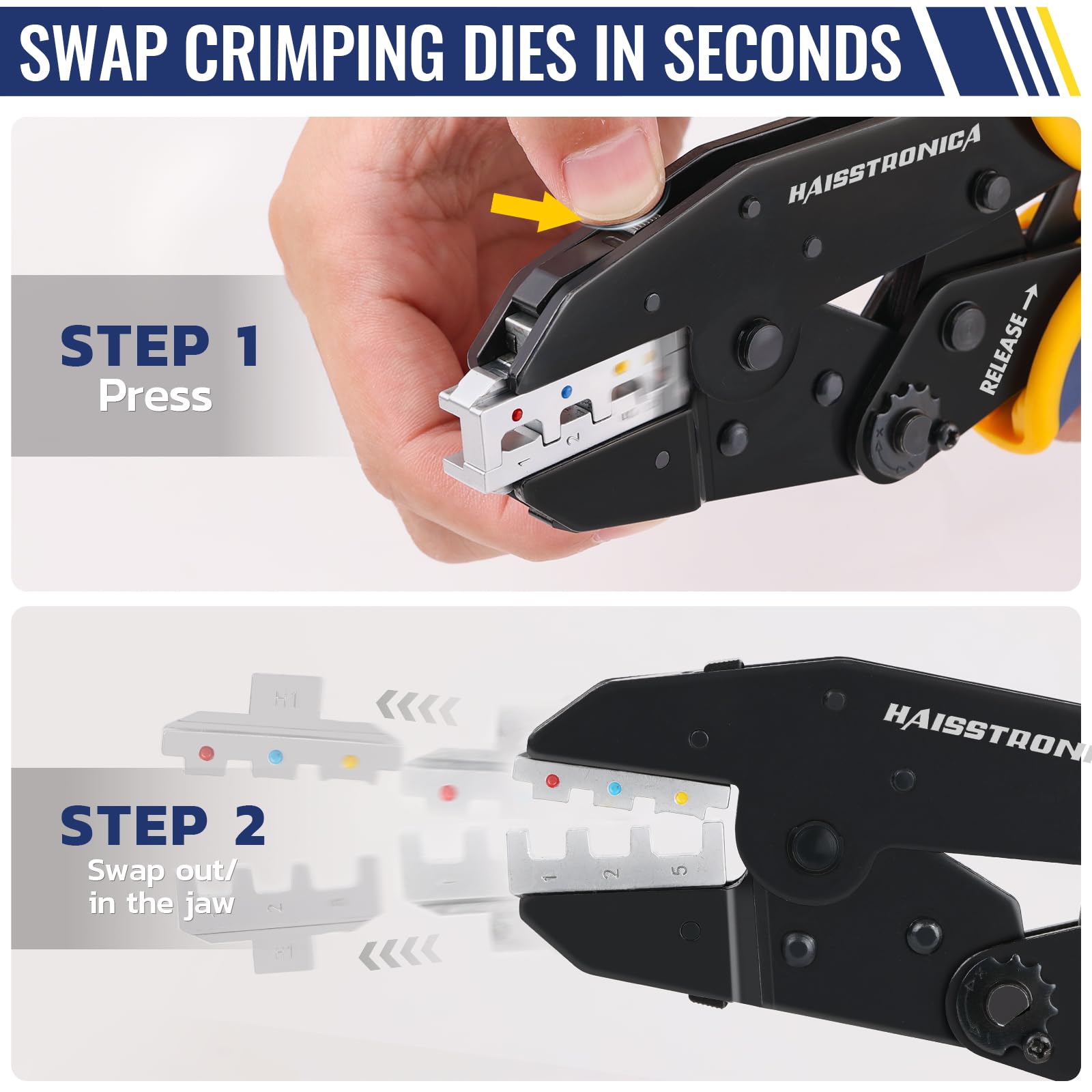haisstronica crimping dies snap-in for quick changes