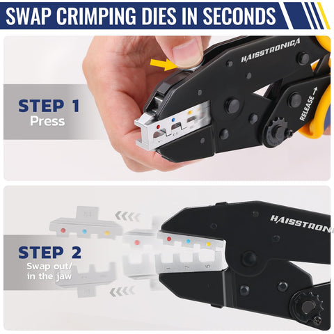 haisstronica crimping dies snap-in for quick changes