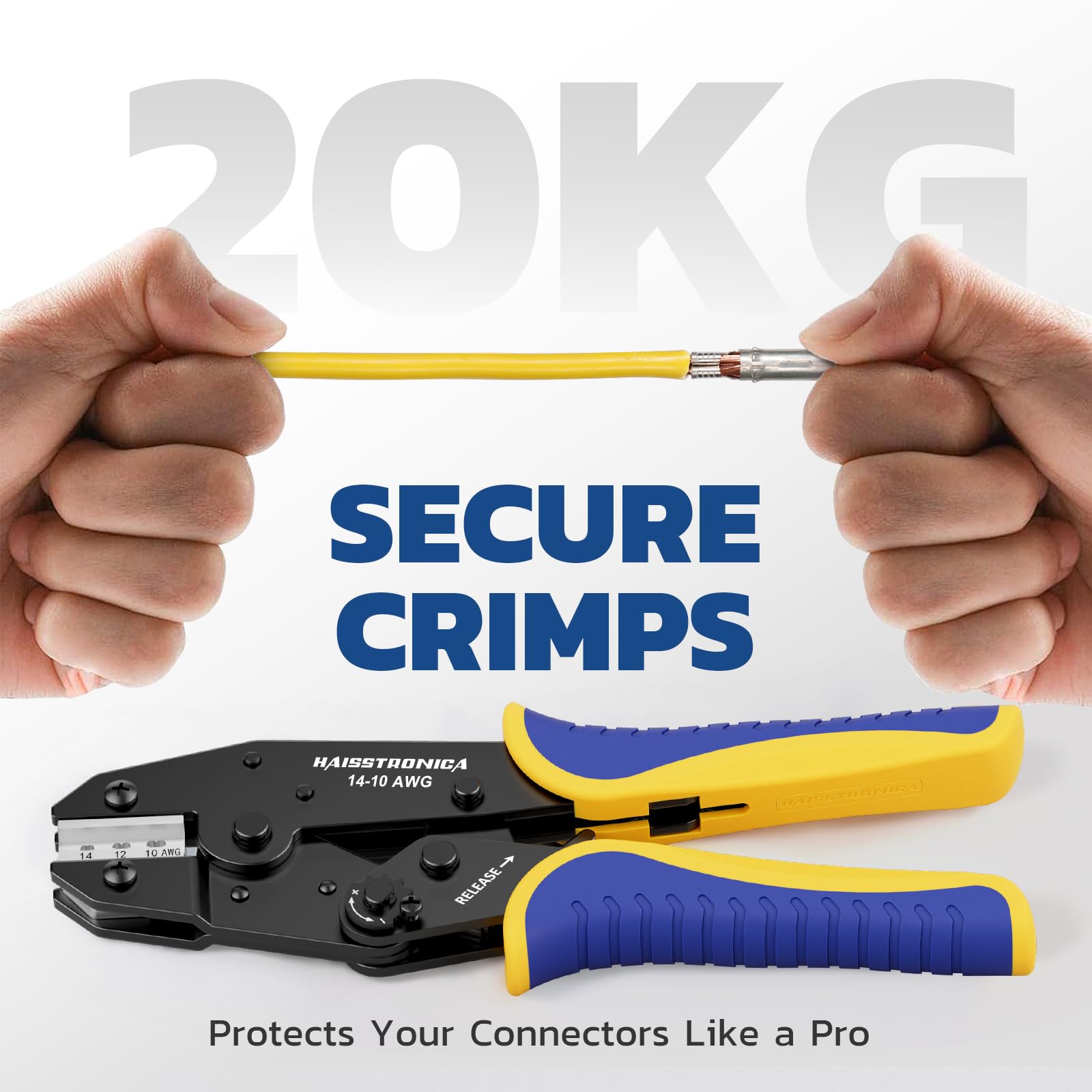 haisstronica crimping tool compact design for easy handling in tight panels