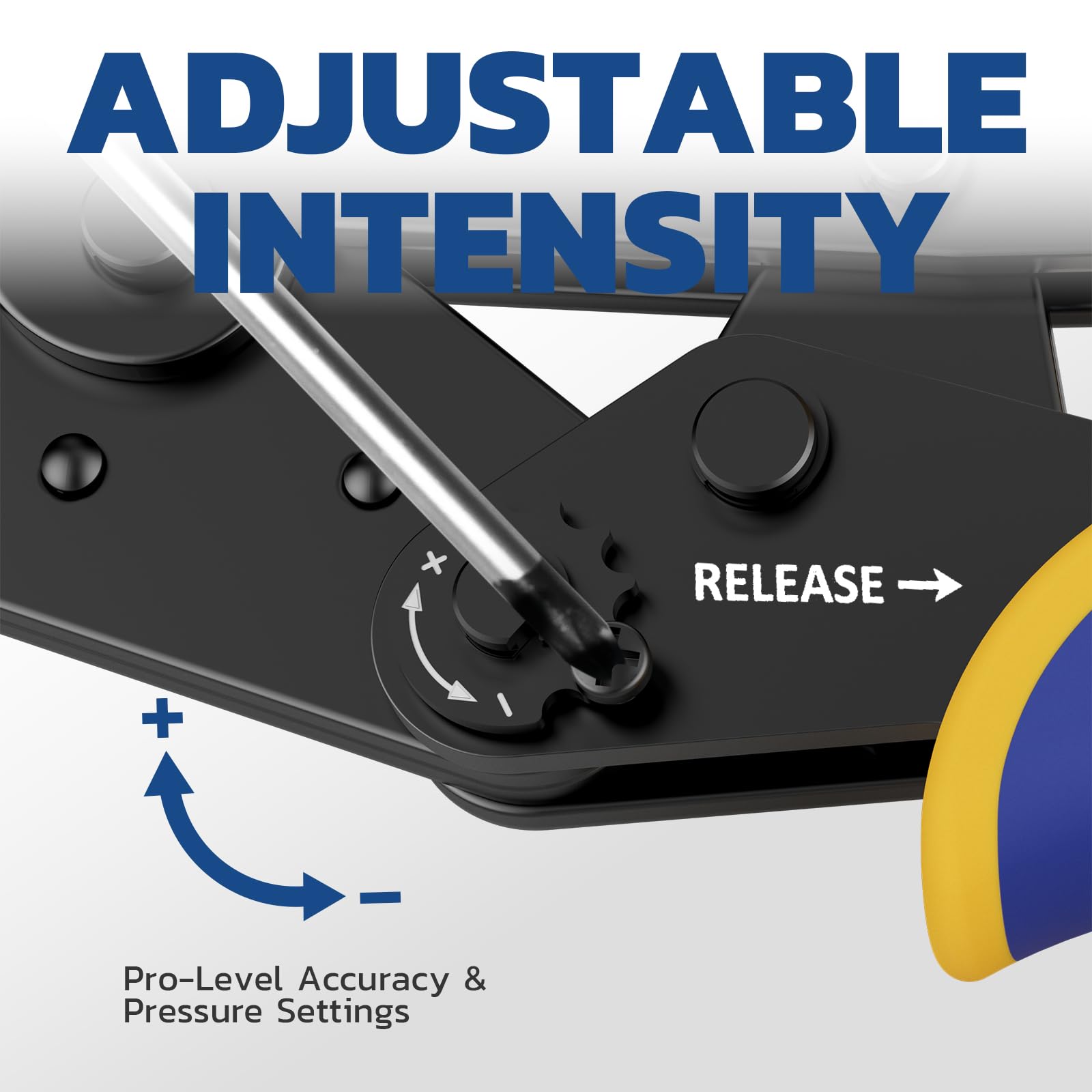 Haisstronica tool demonstrates easy release lever for quick jaw opening.