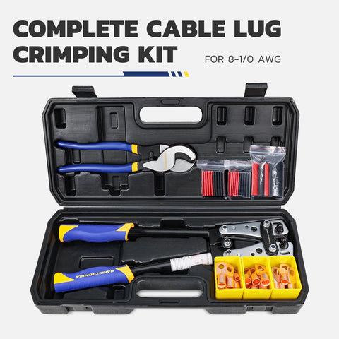 haisstronica crimping tool with extended handle enhances grip and leverage