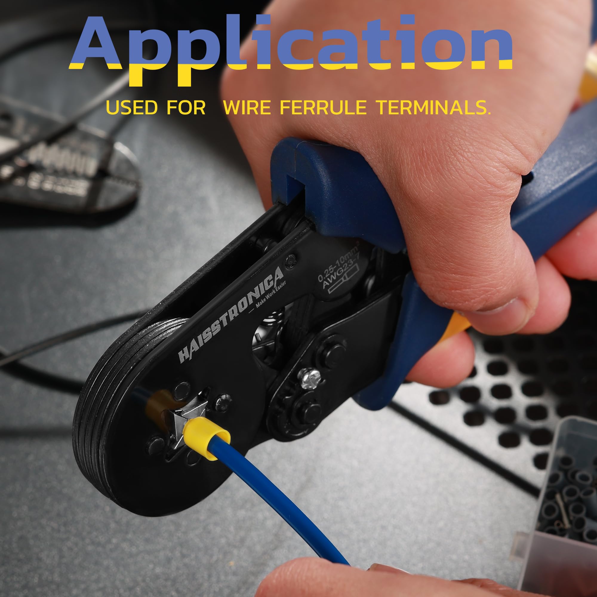 haisstronica ergonomic handle crimp tool ensures comfortable use