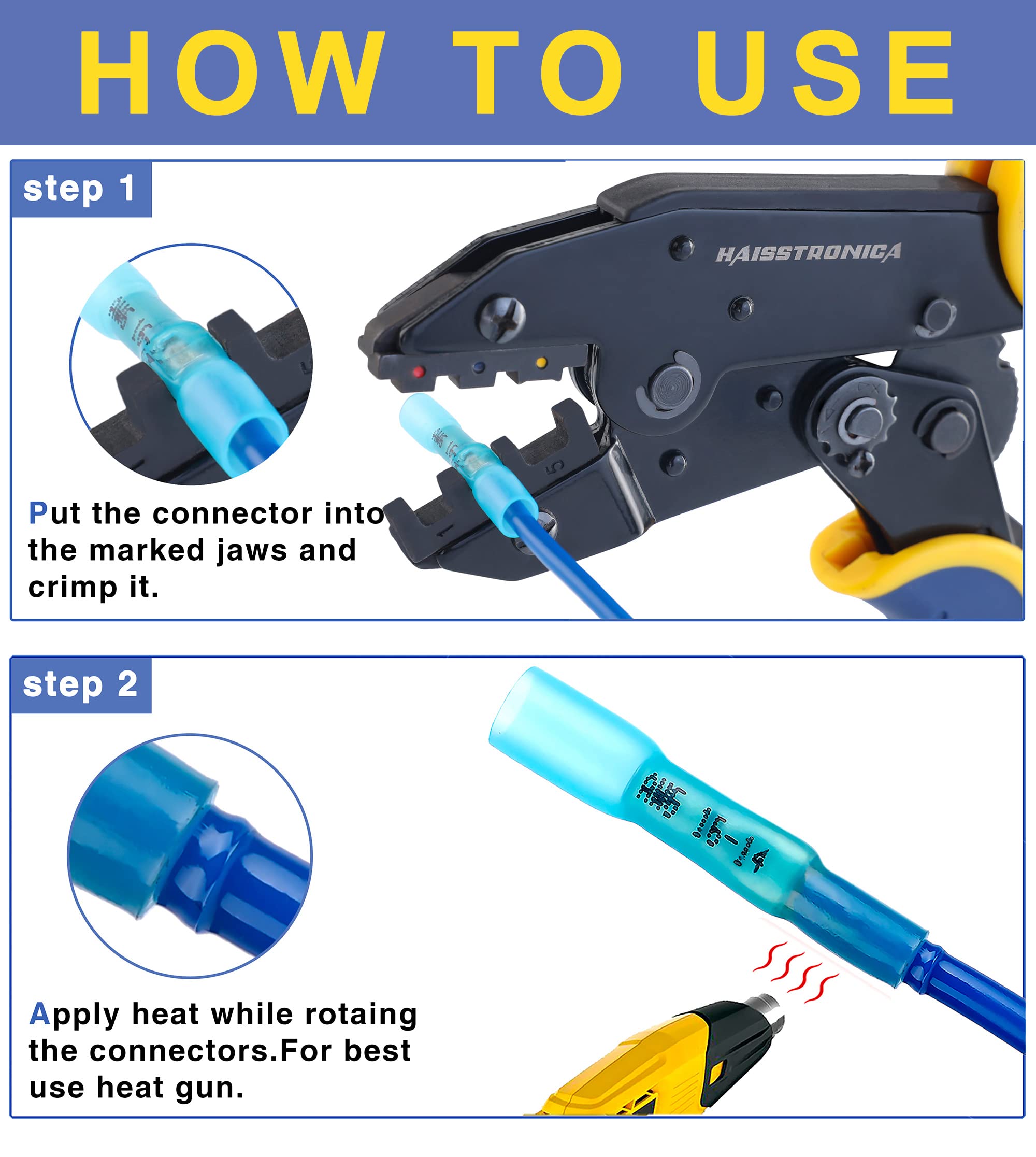 haisstronica ergonomic handle crimp tool for comfortable operation