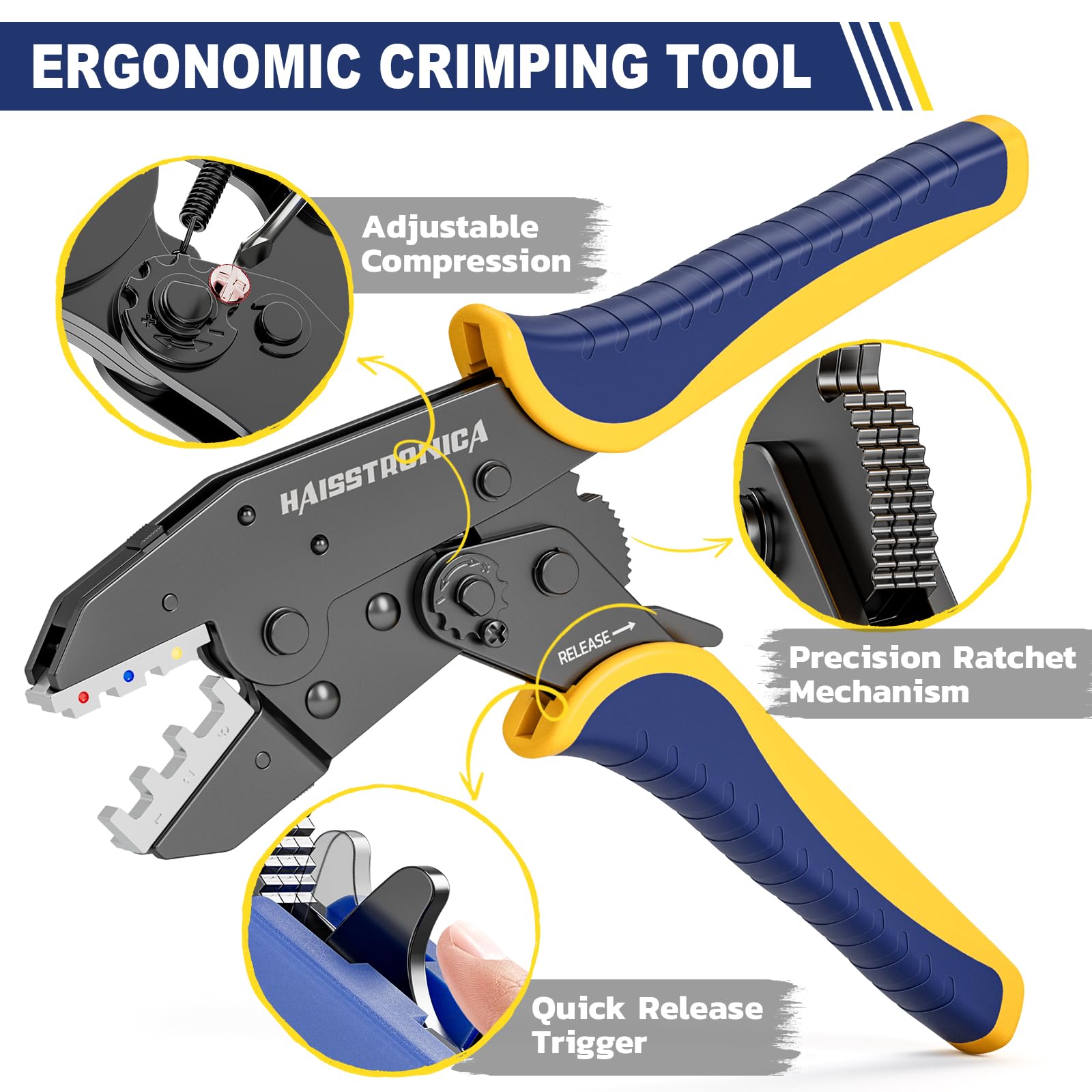 haisstronica ergonomic rubber grip for comfortable use