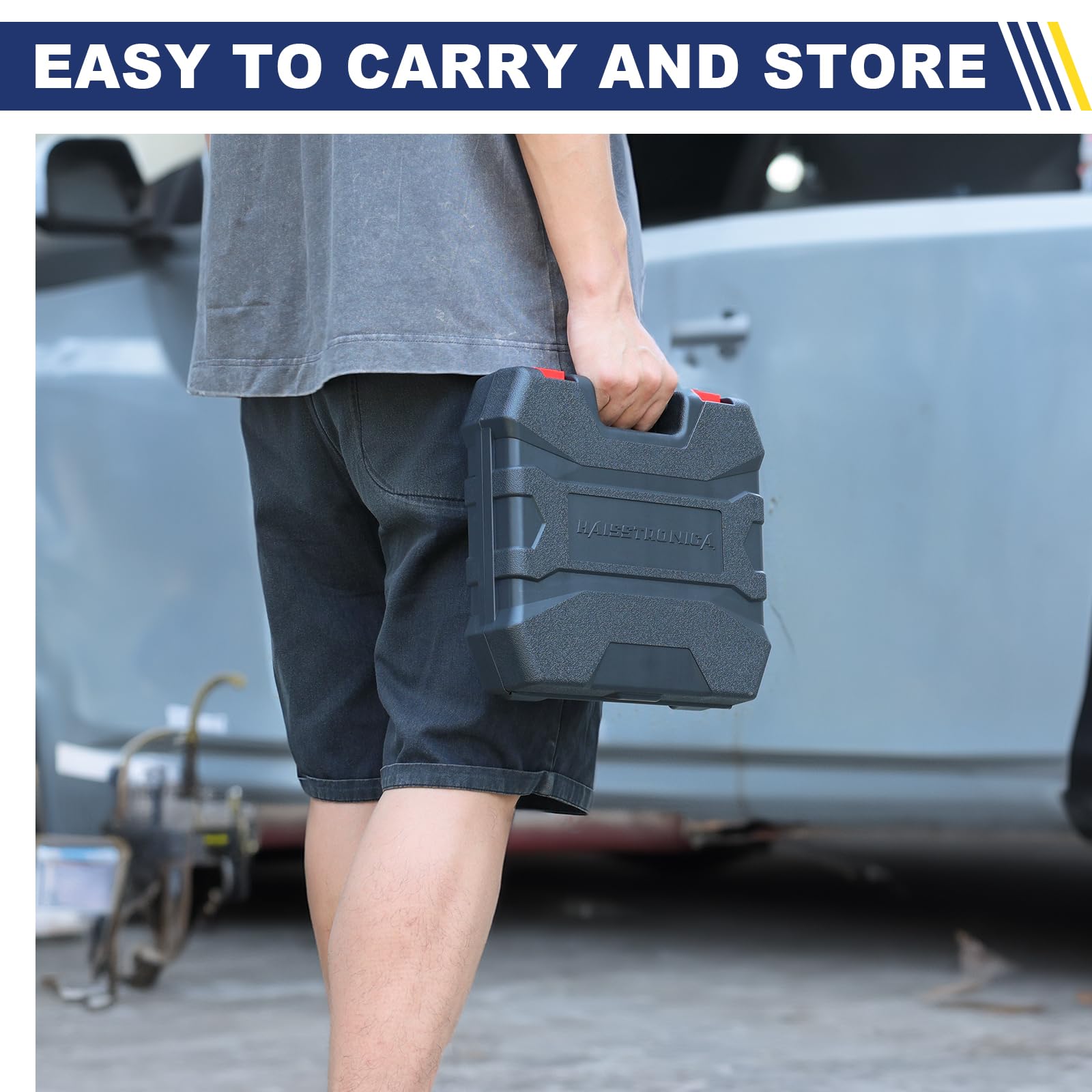 Compact, versatile toolkit suitable for car, bike, and home projects.