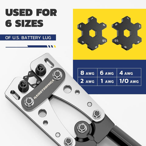 haisstronica precision dies produce uniform hex crimps on copper lugs