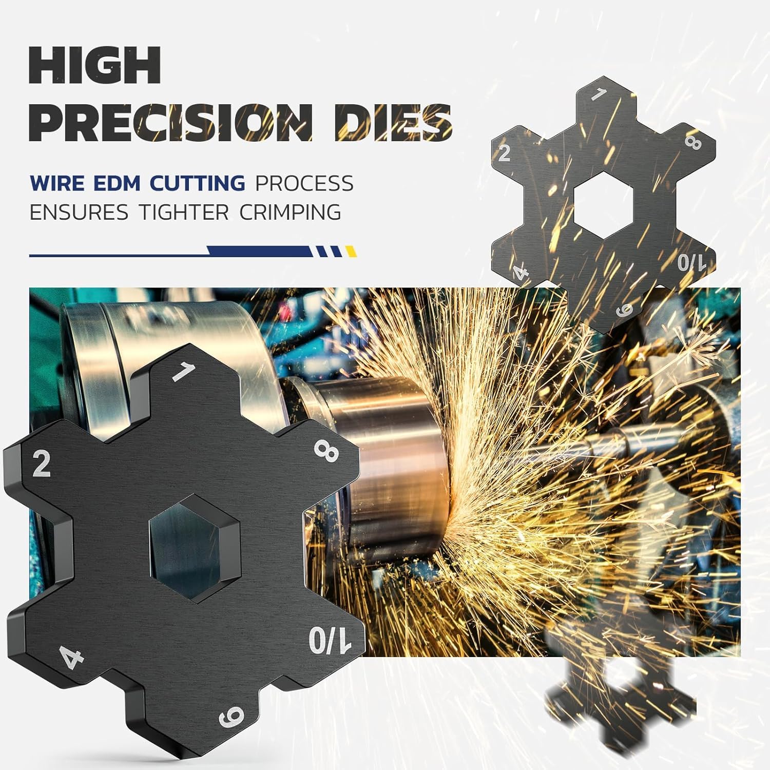 haisstronica ratchet extended-handle crimper provides easy leverage for large gauge lugs