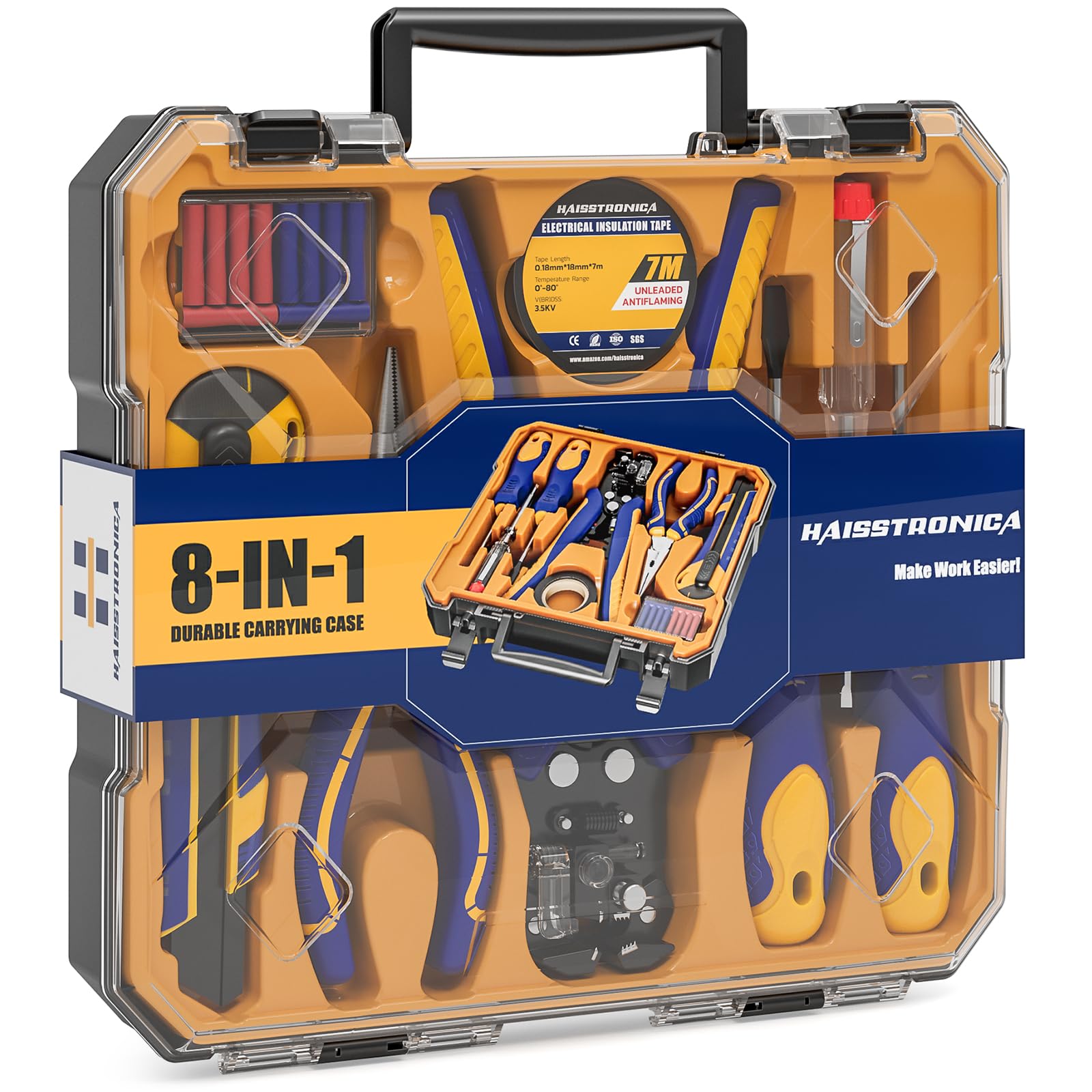 haisstronica self-adjusting wire stripper in use for fast gauge stripping