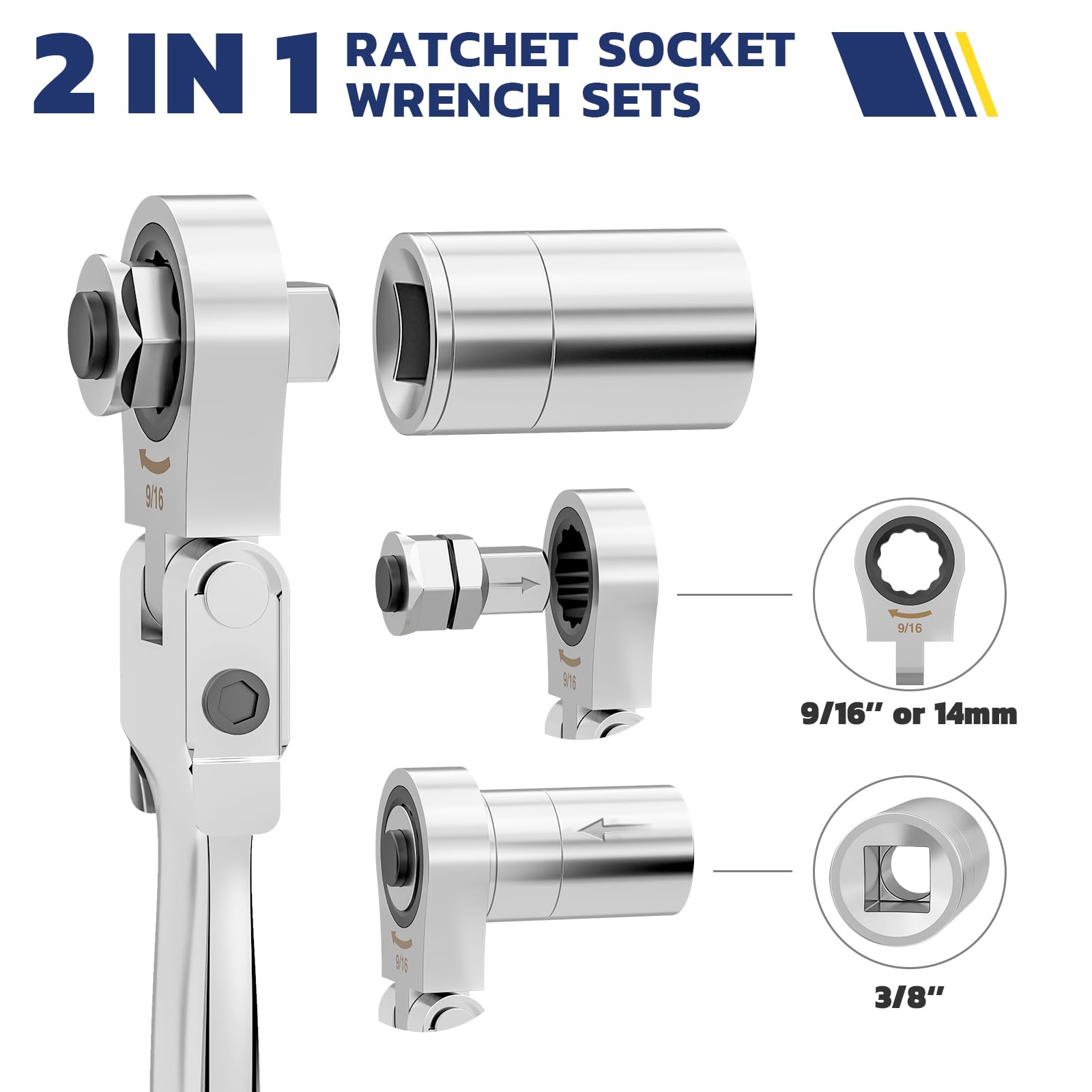 haisstronica wrench performing car repair with compact toolkit