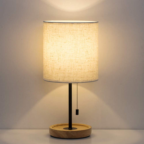 HAITRAL lamp uses a standard E26 socket for flexible bulb choices.
