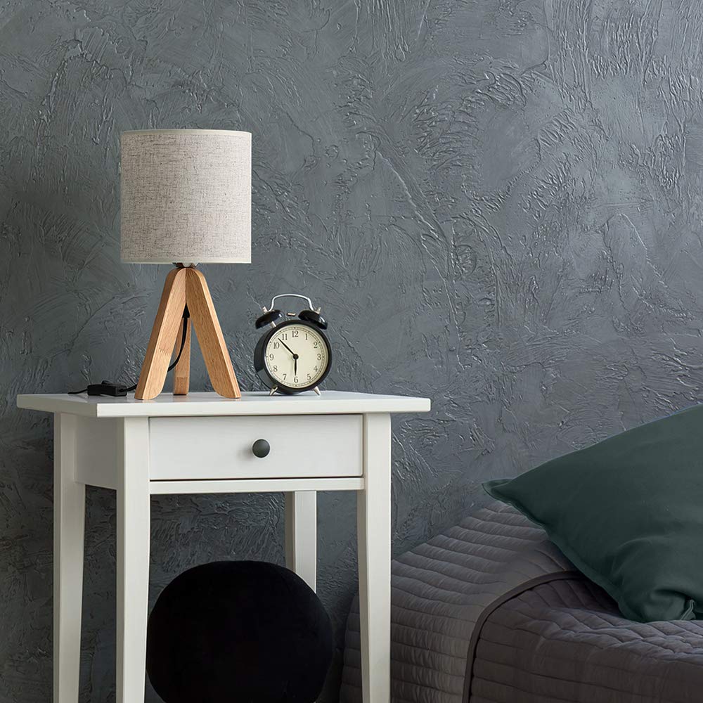 HAITRAL UL-listed bedside lamp with convenient cord switch.