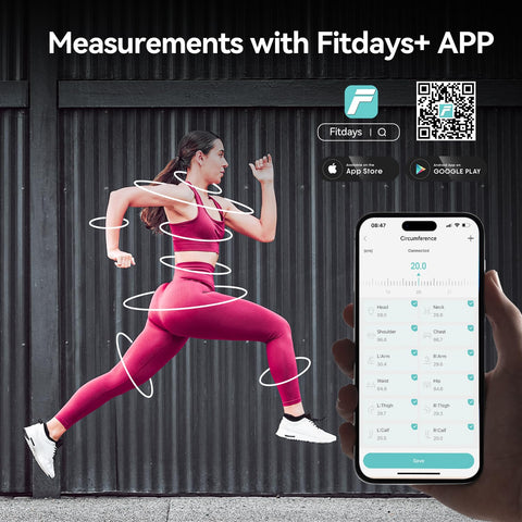 HAIZHIHUI Fitdays retractable hook enables easy self-measurement at home.