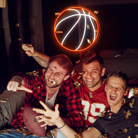 HAJAE basketball neon sign room decor enhances bedroom or studio vibe
