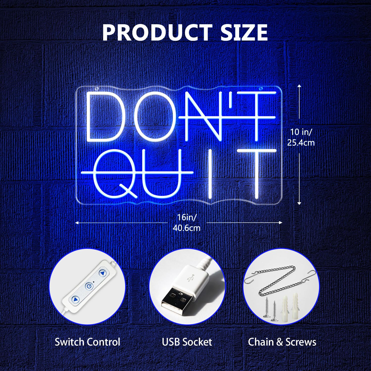 HAJAE Don't Quit acrylic backboard mounts securely on walls