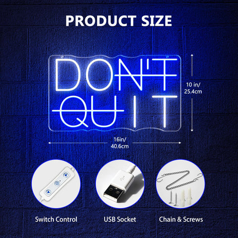 HAJAE Don't Quit acrylic backboard mounts securely on walls
