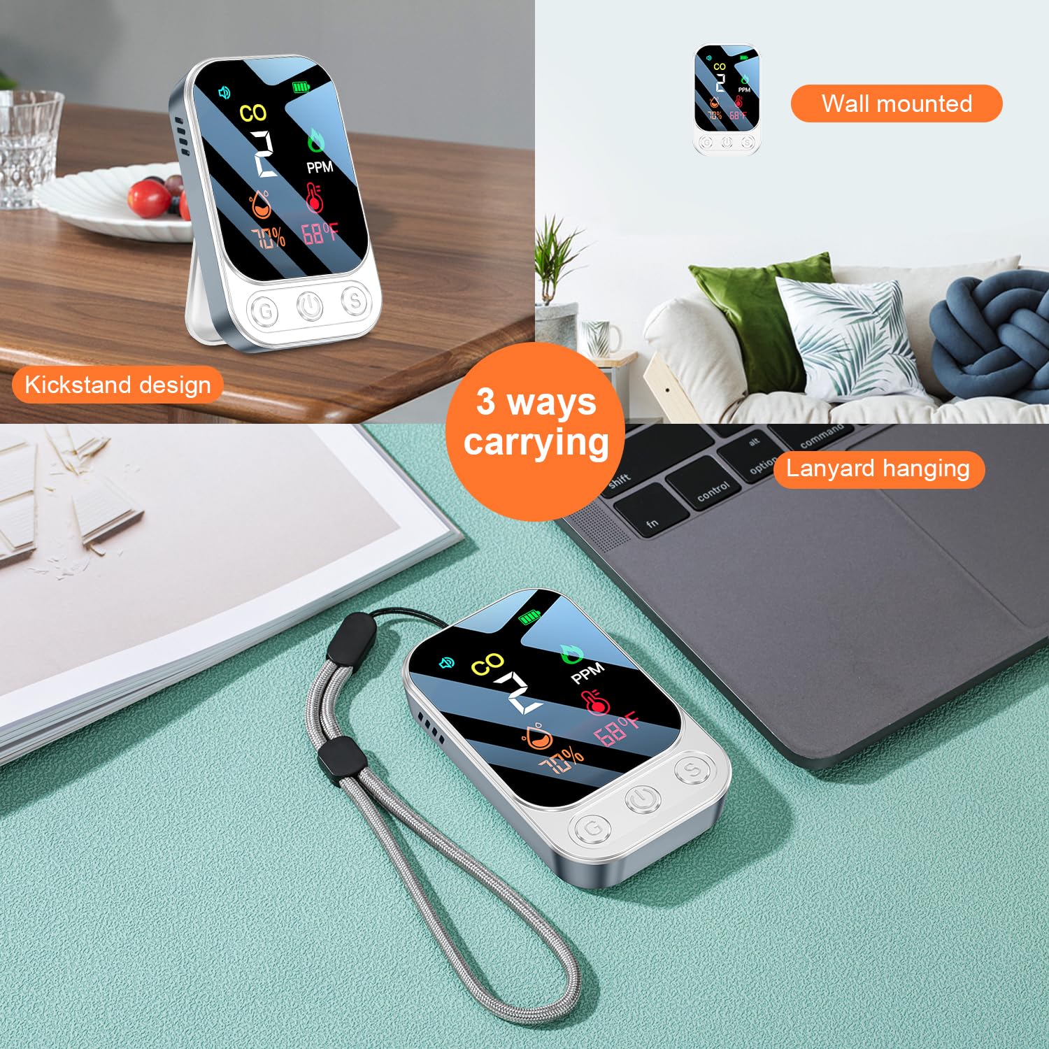 HAKINAKU humidity and temperature sensors help monitor room conditions instantly.