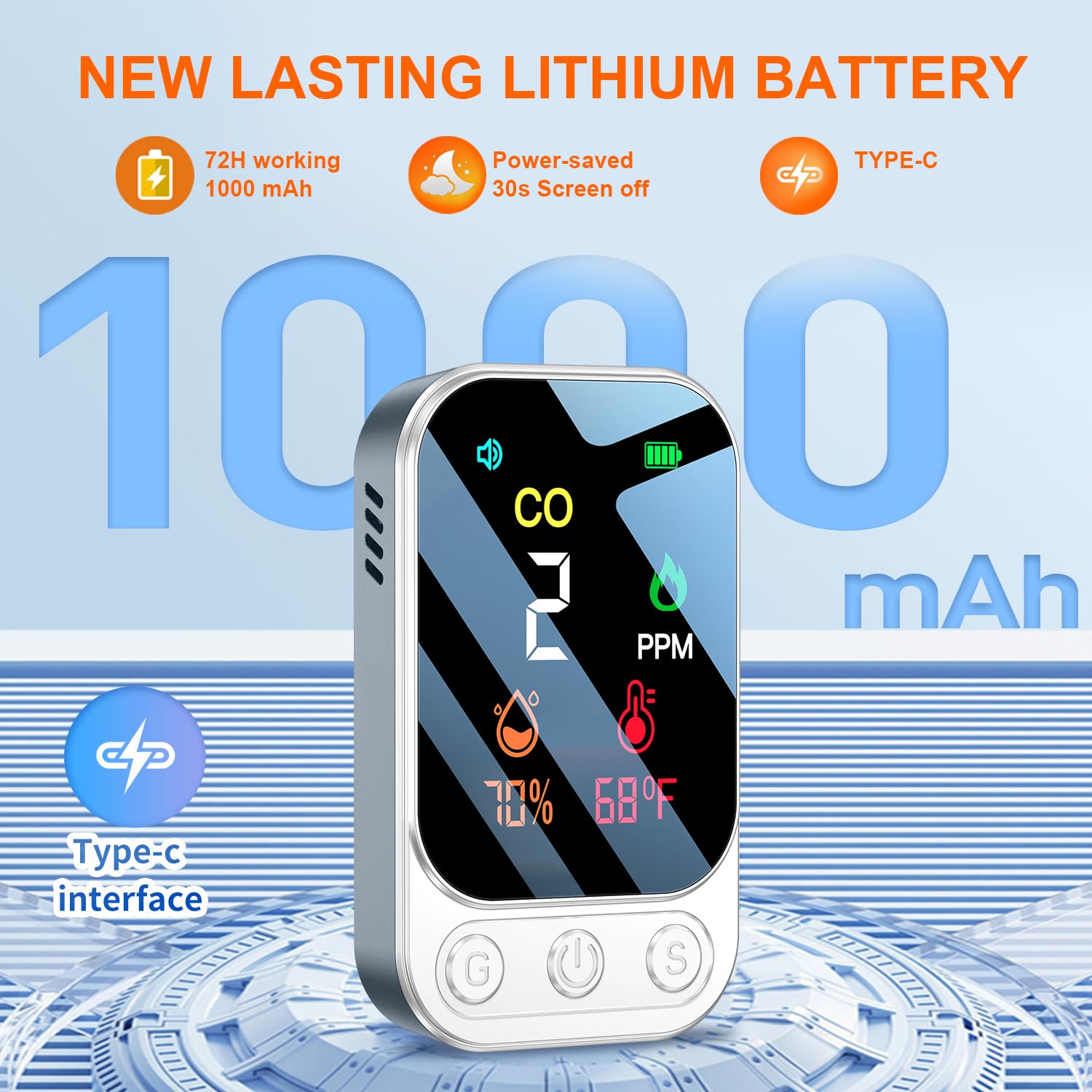HAKINAKU 72-hour battery life supports extended trips and daily use.