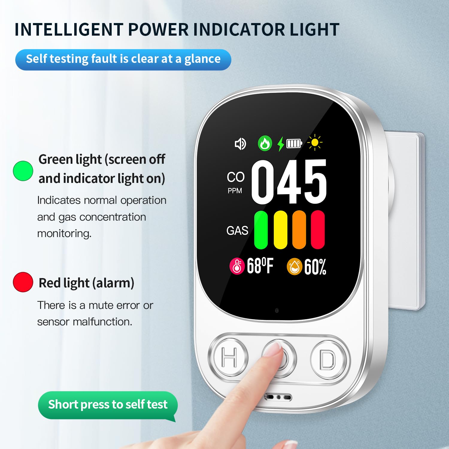 HAKINAKU 2.1-inch HD screen displays readings clearly