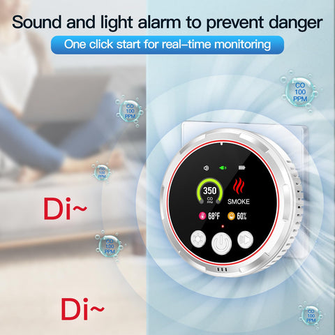 HAKINAKU 85dB alarm indicates audible alerts in living spaces